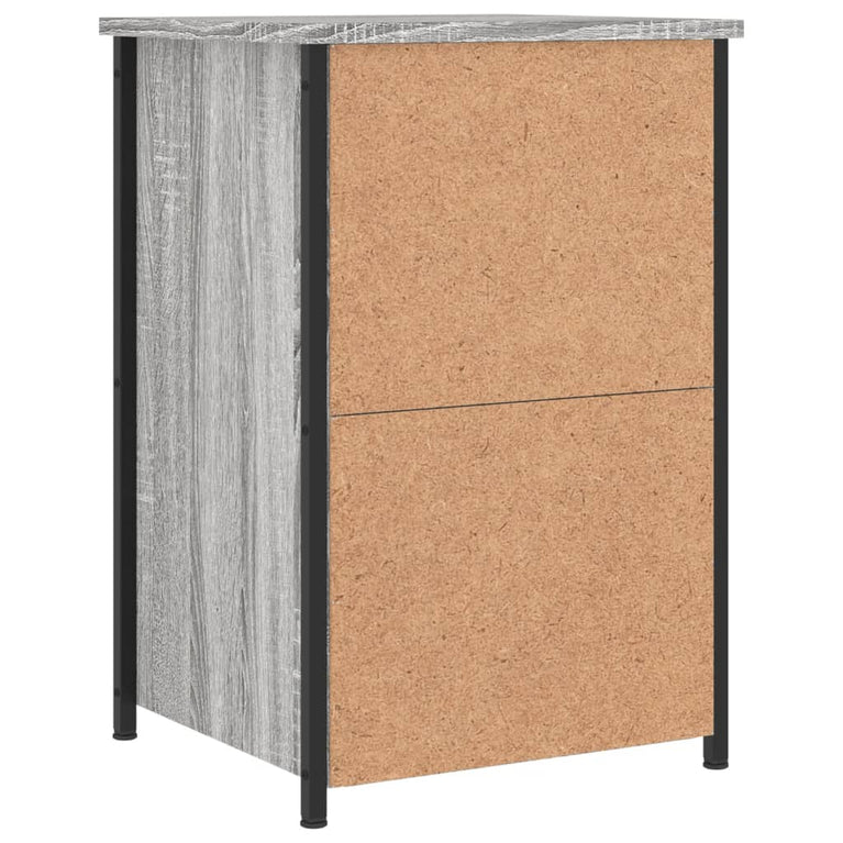 Nachtkastjes 2 st 40x36x60 cm bewerkt hout grijs sonoma eiken MeubelReus