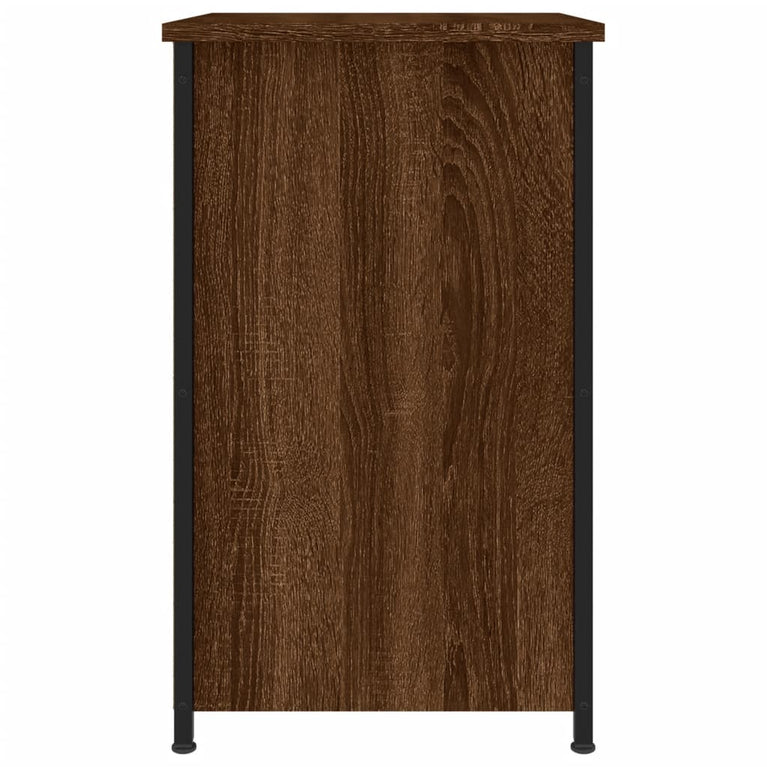 Nachtkastjes 2 st 40x36x60 cm bewerkt hout bruin eikenkleur MeubelReus