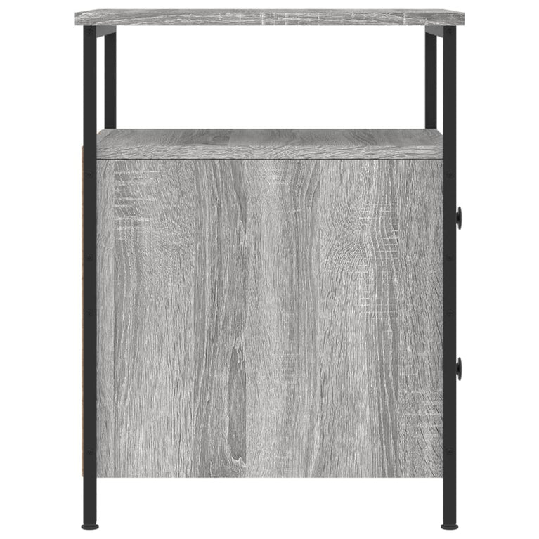 Nachtkastjes 2 st 44x45x60 cm bewerkt hout grijs sonoma eiken MeubelReus