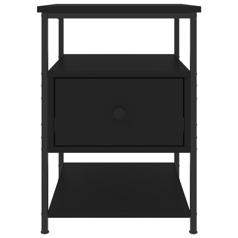 Nachtkastjes 2 st 40x42x56 cm bewerkt hout zwart MeubelReus