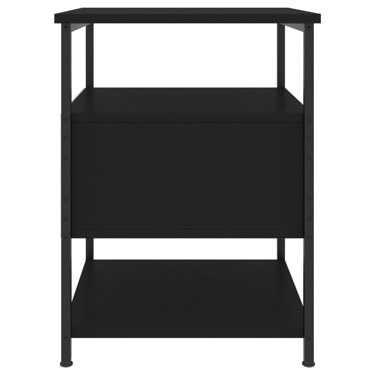 Nachtkastjes 2 st 40x42x56 cm bewerkt hout zwart MeubelReus