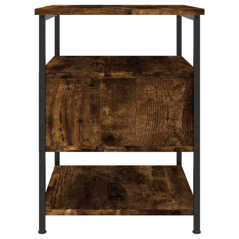 Nachtkastjes 2 st 40x42x56 cm bewerkt hout gerookt eikenkleurig MeubelReus