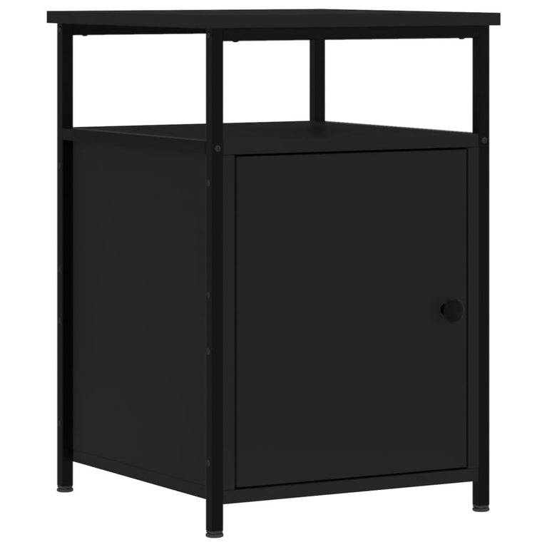 Nachtkastjes 2 st 40x42x60 cm bewerkt hout zwart MeubelReus