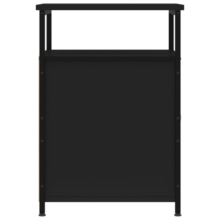Nachtkastjes 2 st 40x42x60 cm bewerkt hout zwart MeubelReus