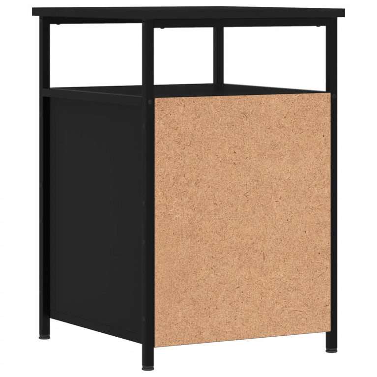 Nachtkastjes 2 st 40x42x60 cm bewerkt hout zwart MeubelReus
