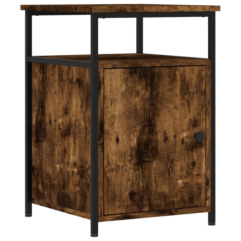 Nachtkastjes 2 st 40x42x60 cm bewerkt hout gerookt eikenkleurig MeubelReus