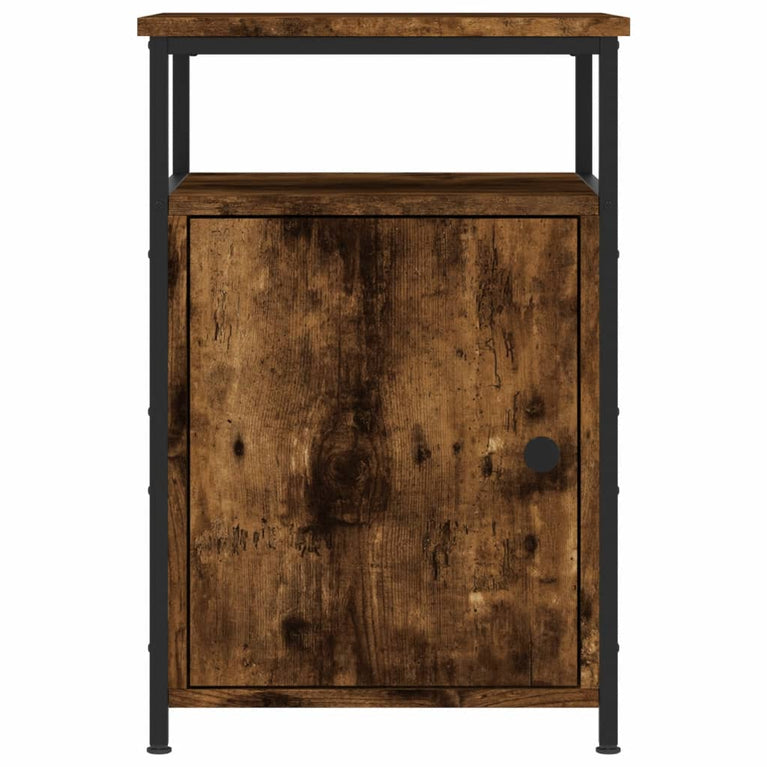 Nachtkastjes 2 st 40x42x60 cm bewerkt hout gerookt eikenkleurig MeubelReus