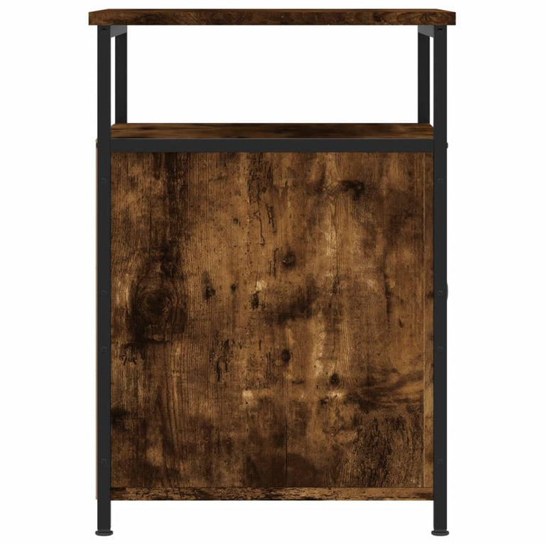Nachtkastjes 2 st 40x42x60 cm bewerkt hout gerookt eikenkleurig MeubelReus