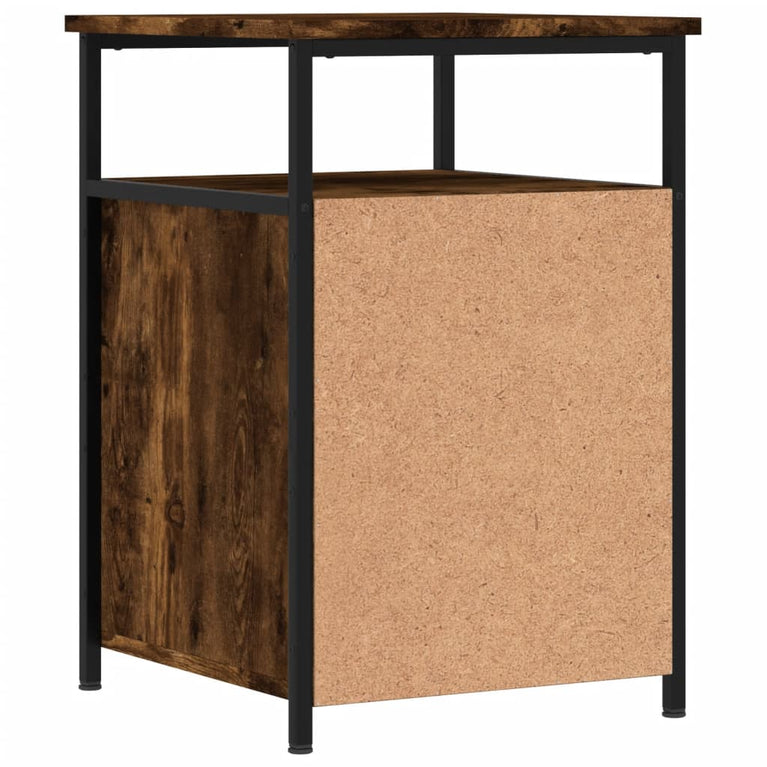 Nachtkastjes 2 st 40x42x60 cm bewerkt hout gerookt eikenkleurig MeubelReus