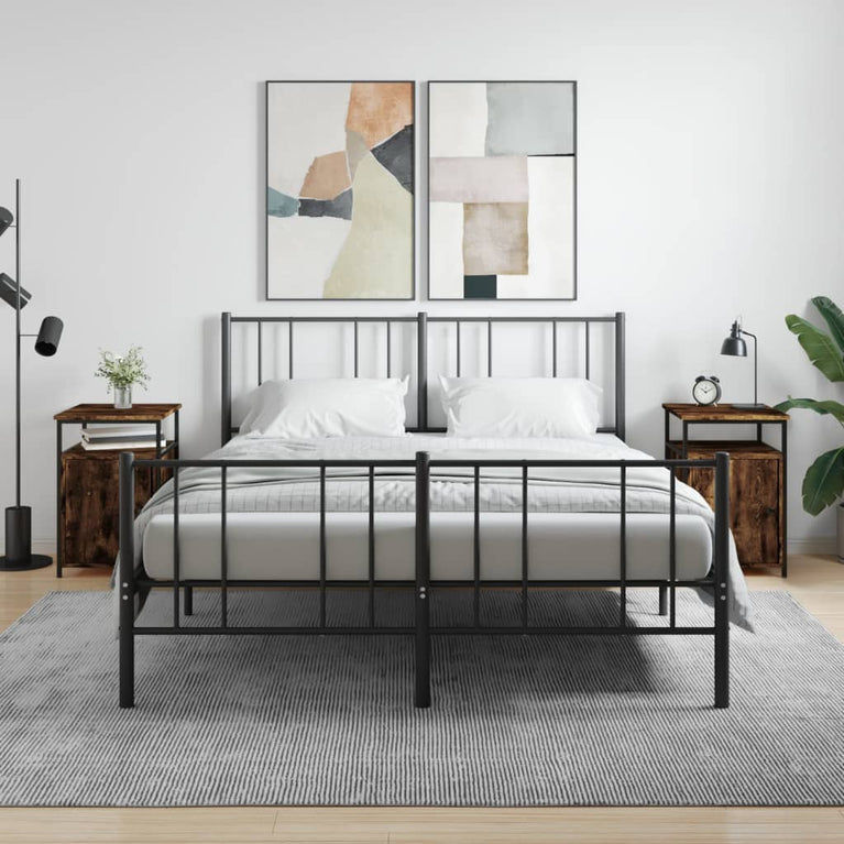 Nachtkastjes 2 st 40x42x60 cm bewerkt hout gerookt eikenkleurig MeubelReus