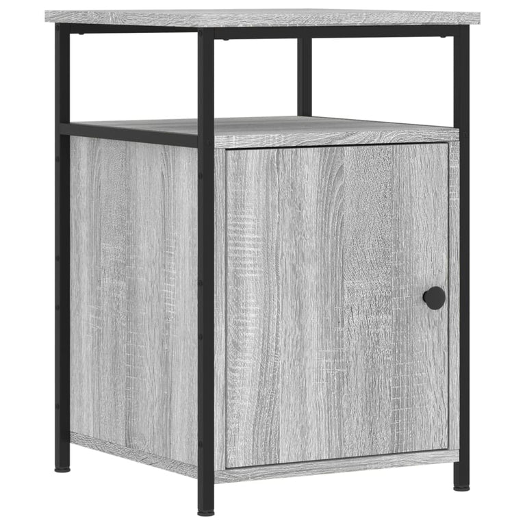 Nachtkastjes 2 st 40x42x60 cm bewerkt hout grijs sonoma eiken MeubelReus