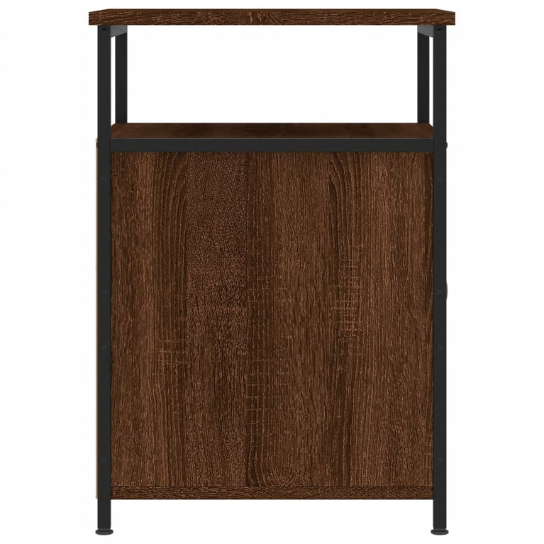 Nachtkastjes 2 st 40x42x60 cm bewerkt hout bruin eikenkleur MeubelReus