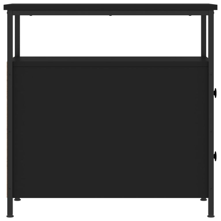 Nachtkastjes 2 st 30x60x60 cm bewerkt hout zwart MeubelReus