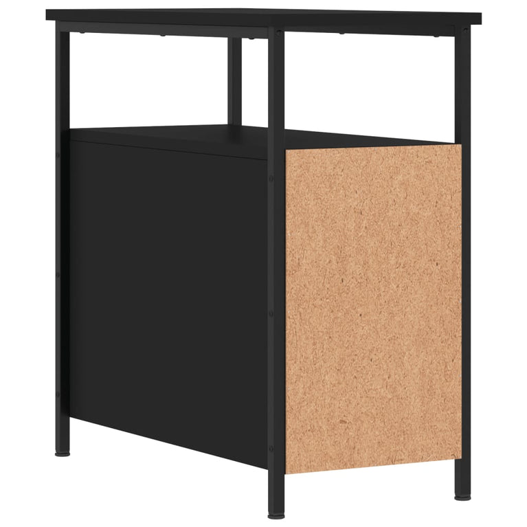 Nachtkastjes 2 st 30x60x60 cm bewerkt hout zwart MeubelReus