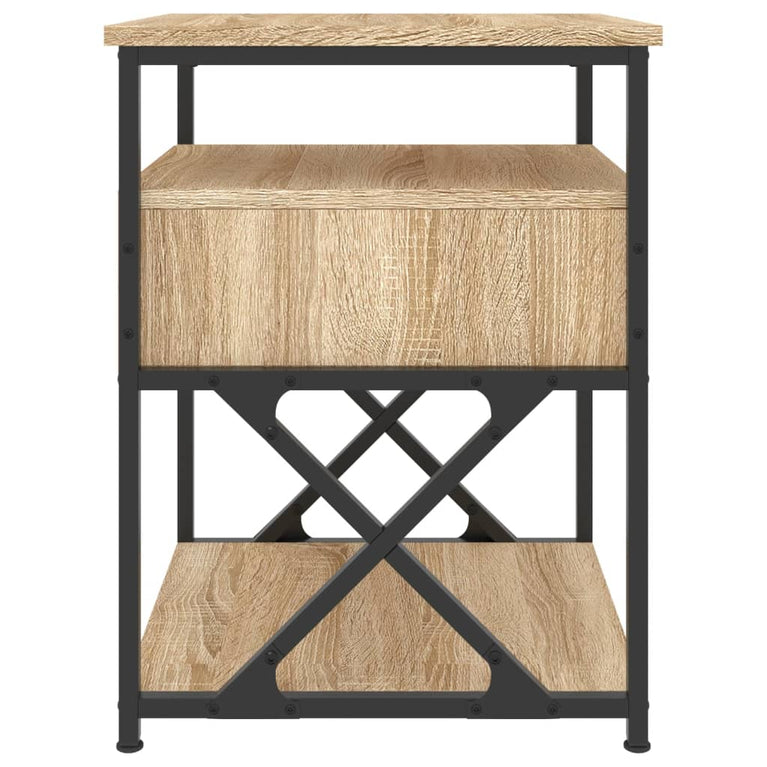 Nachtkastjes 2 st 40x42x55 cm bewerkt hout sonoma eikenkleurig MeubelReus