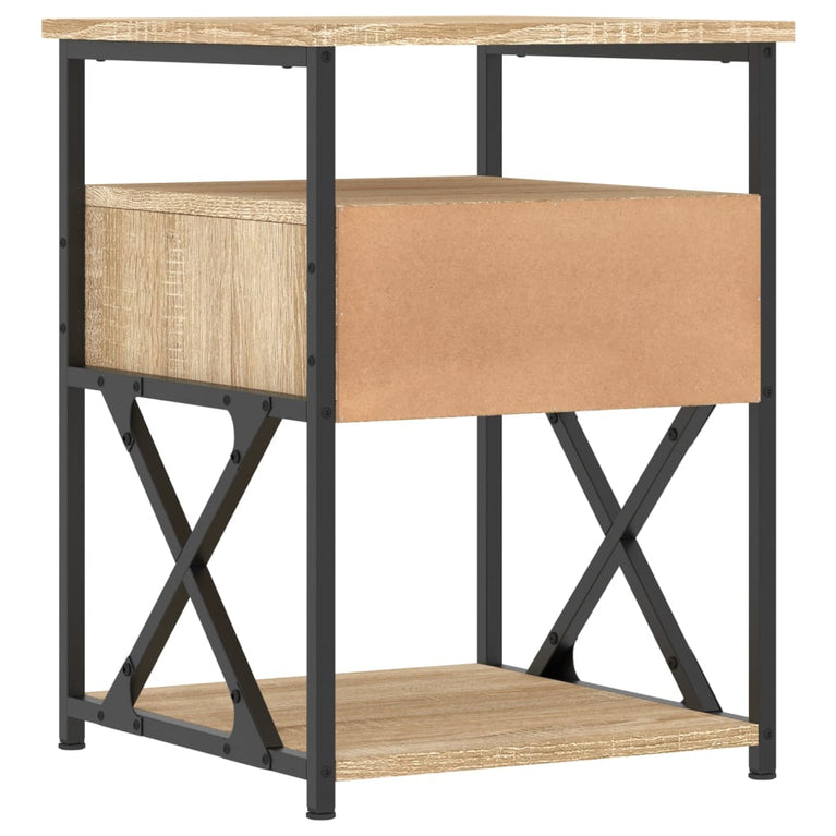 Nachtkastjes 2 st 40x42x55 cm bewerkt hout sonoma eikenkleurig MeubelReus