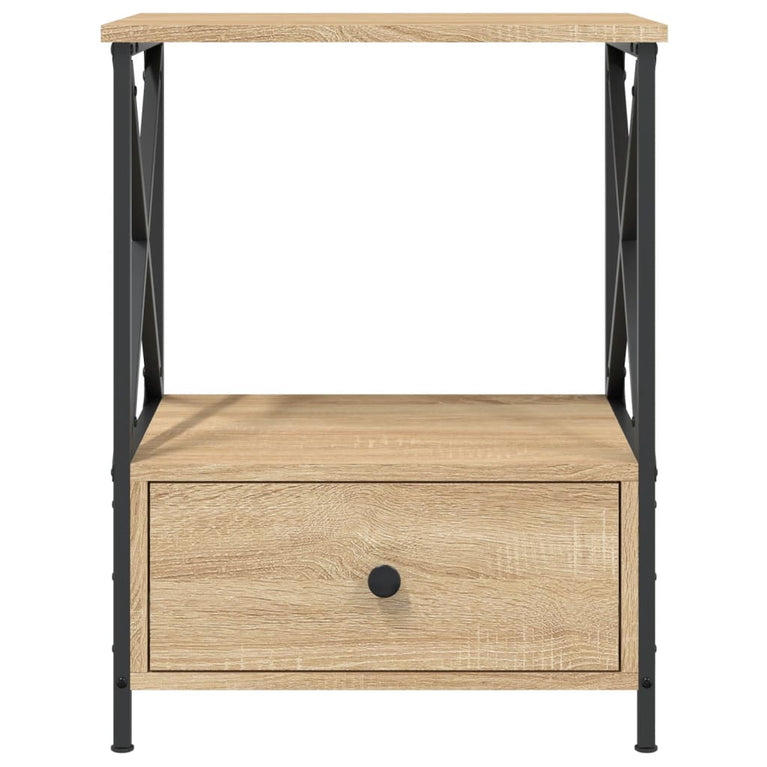 Nachtkastjes 2 st 50x41x65 cm bewerkt hout sonoma eikenkleurig MeubelReus