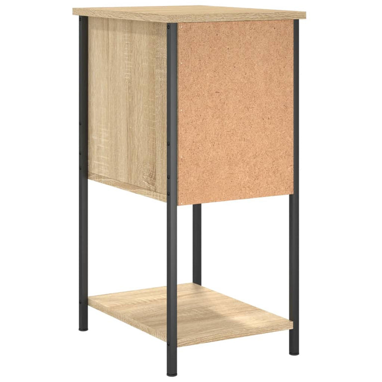 Nachtkastje 32x42x70 cm bewerkt hout sonoma eikenkleurig MeubelReus