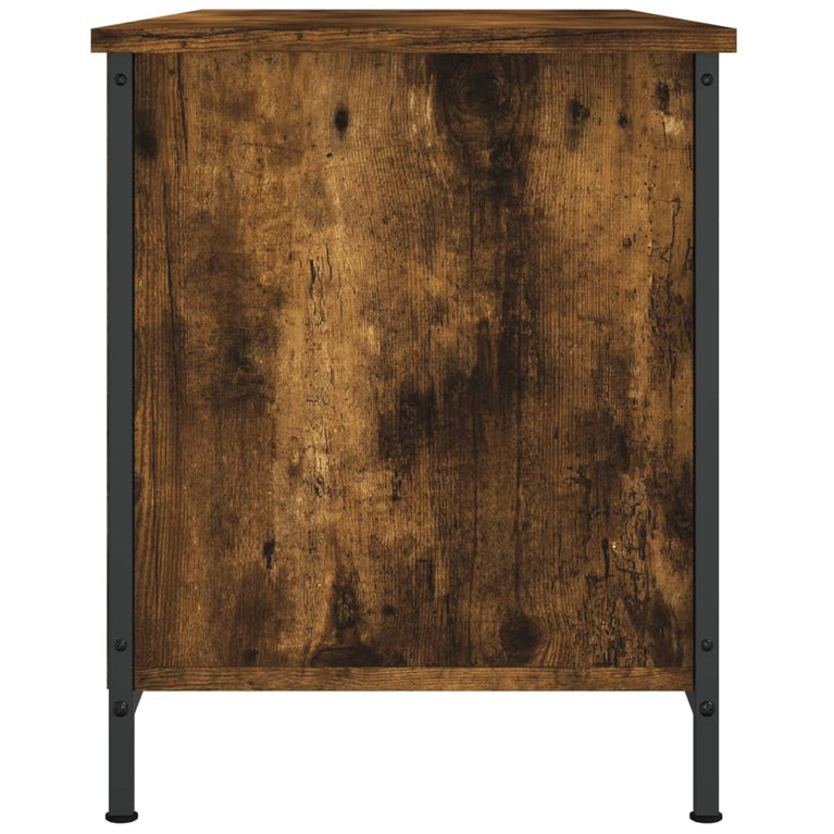 Tv-meubel 100x40x50 cm bewerkt hout gerookt eikenkleurig MeubelReus