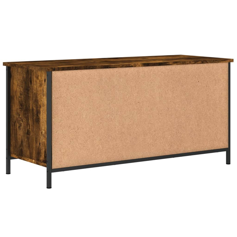 Tv-meubel 100x40x50 cm bewerkt hout gerookt eikenkleurig MeubelReus