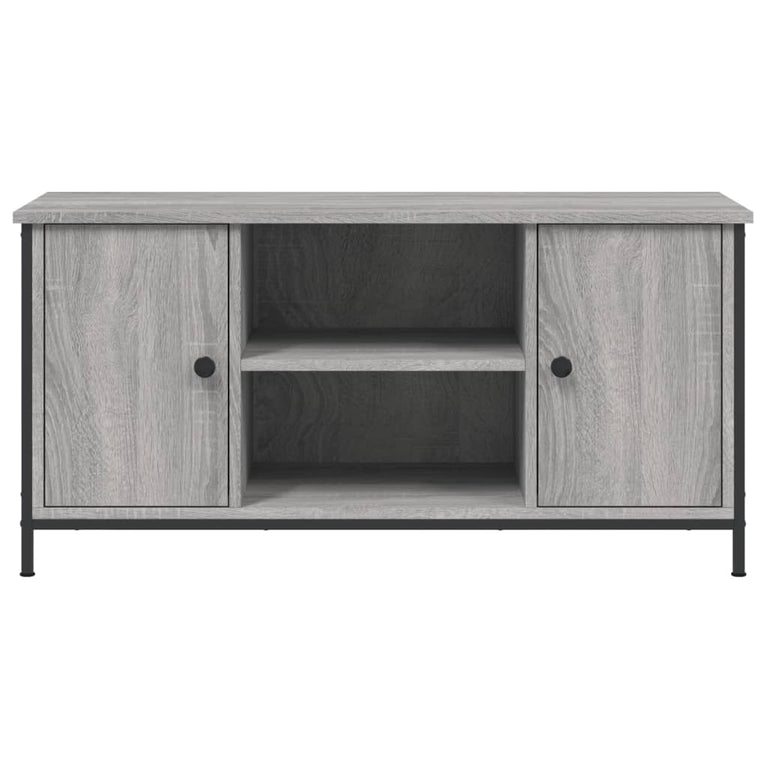 Tv-meubel 100x40x50 cm bewerkt hout grijs sonoma eikenkleurig MeubelReus