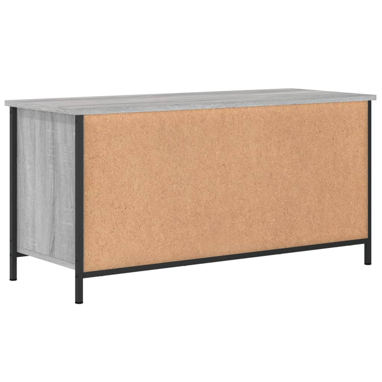 Tv-meubel 100x40x50 cm bewerkt hout grijs sonoma eikenkleurig MeubelReus