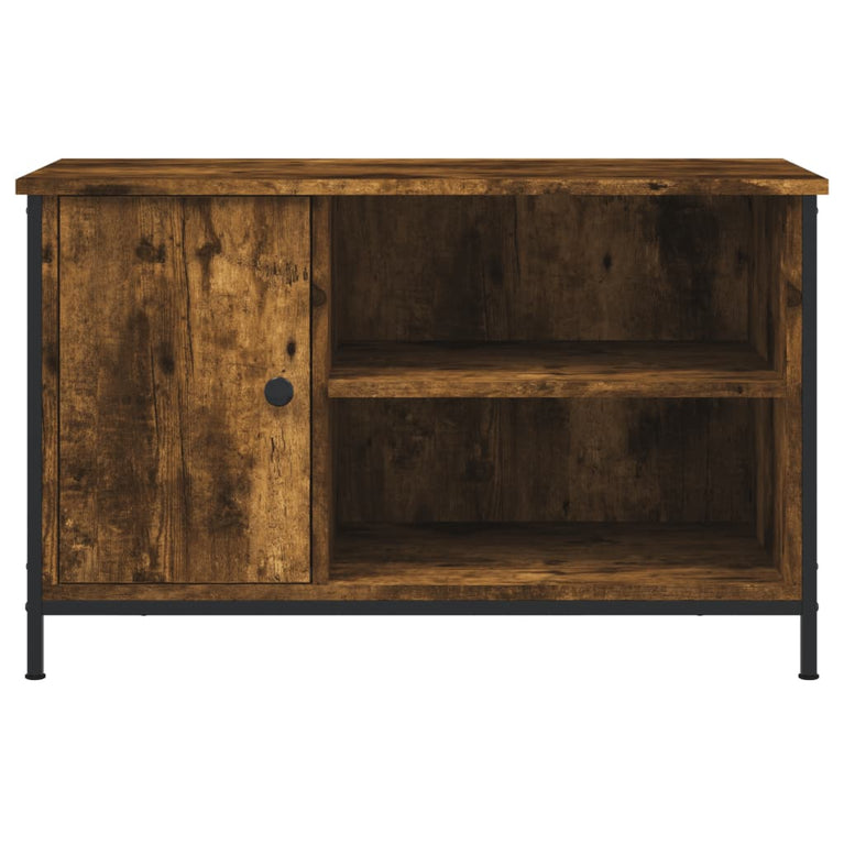 Tv-meubel 80x40x50 cm bewerkt hout gerookt eikenkleurig MeubelReus