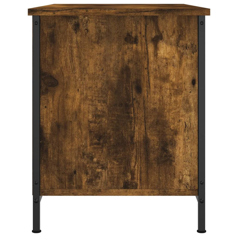 Tv-meubel 80x40x50 cm bewerkt hout gerookt eikenkleurig MeubelReus