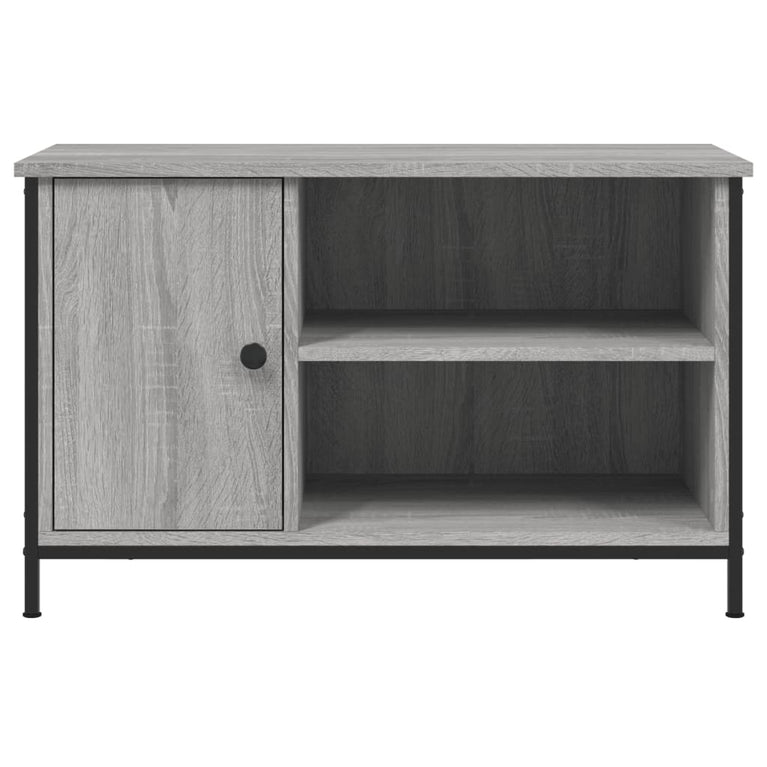Tv-meubel 80x40x50 cm bewerkt hout grijs sonoma eikenkleurig MeubelReus