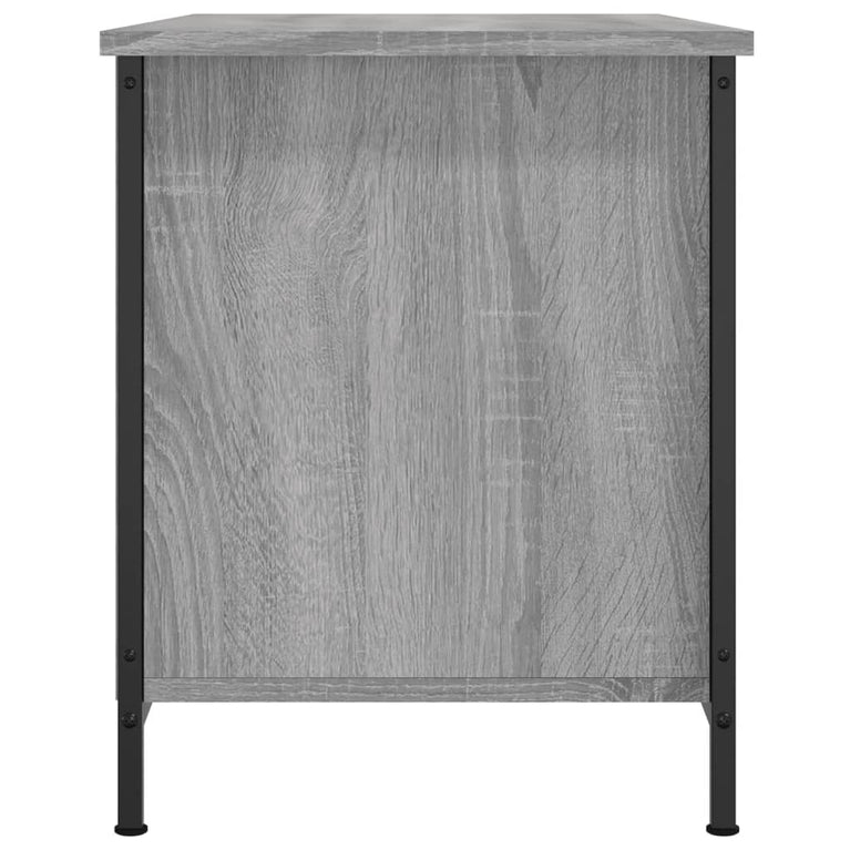 Tv-meubel 80x40x50 cm bewerkt hout grijs sonoma eikenkleurig MeubelReus