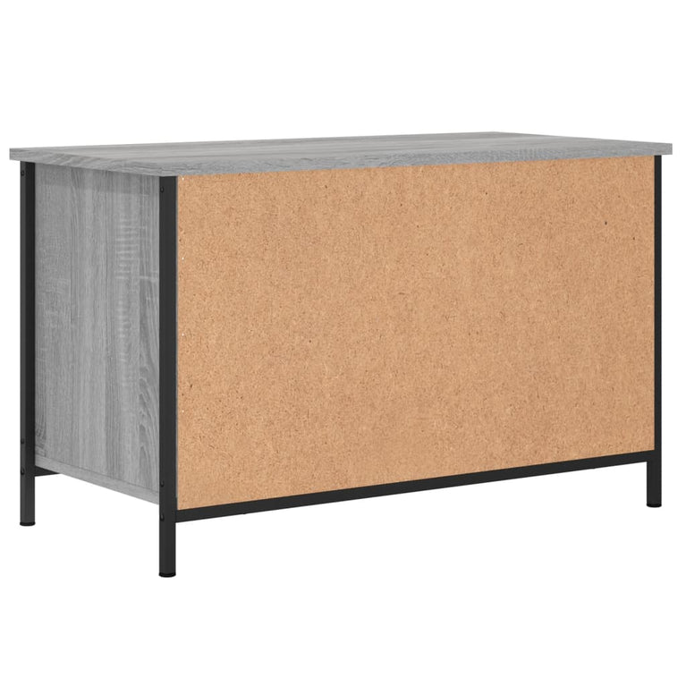 Tv-meubel 80x40x50 cm bewerkt hout grijs sonoma eikenkleurig MeubelReus