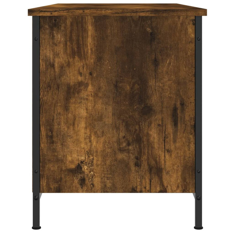 Tv-meubel 100x40x50 cm bewerkt hout gerookt eikenkleurig MeubelReus