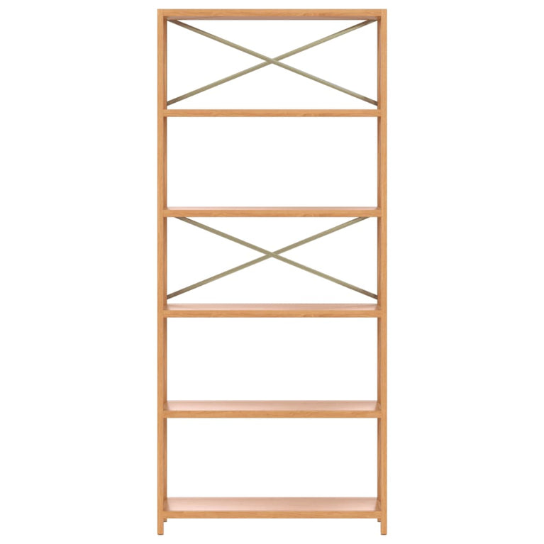 Opbergrek 6-laags 80x30x181 cm massief eikenhout MeubelReus