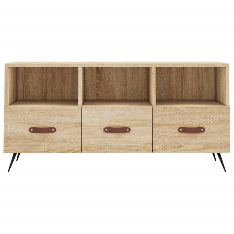 Tv-meubel 102x36x50 cm bewerkt hout sonoma eikenkleurig MeubelReus