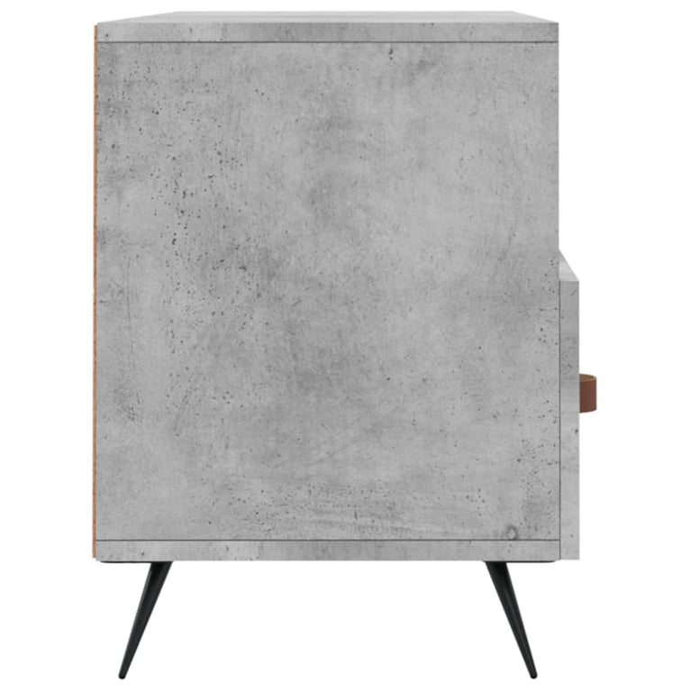 Tv-meubel 102x36x50 cm bewerkt hout betongrijs MeubelReus
