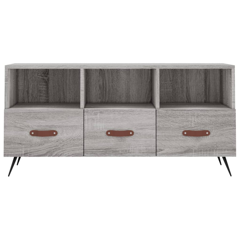 Tv-meubel 102x36x50 cm bewerkt hout grijs sonoma eikenkleurig MeubelReus