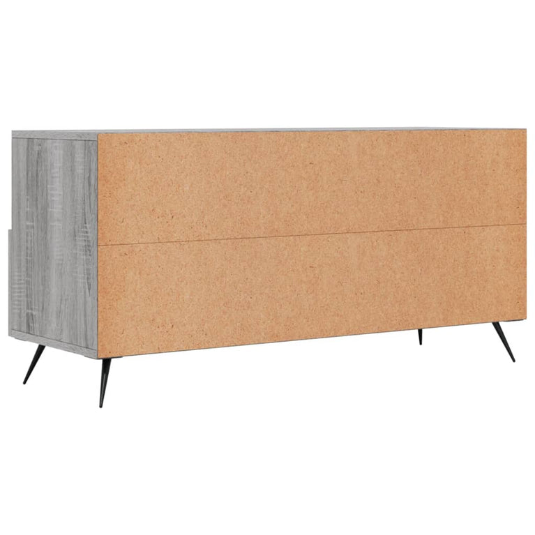 Tv-meubel 102x36x50 cm bewerkt hout grijs sonoma eikenkleurig MeubelReus