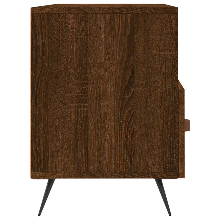 Tv-meubel 102x36x50 cm bewerkt hout bruin eikenkleur MeubelReus