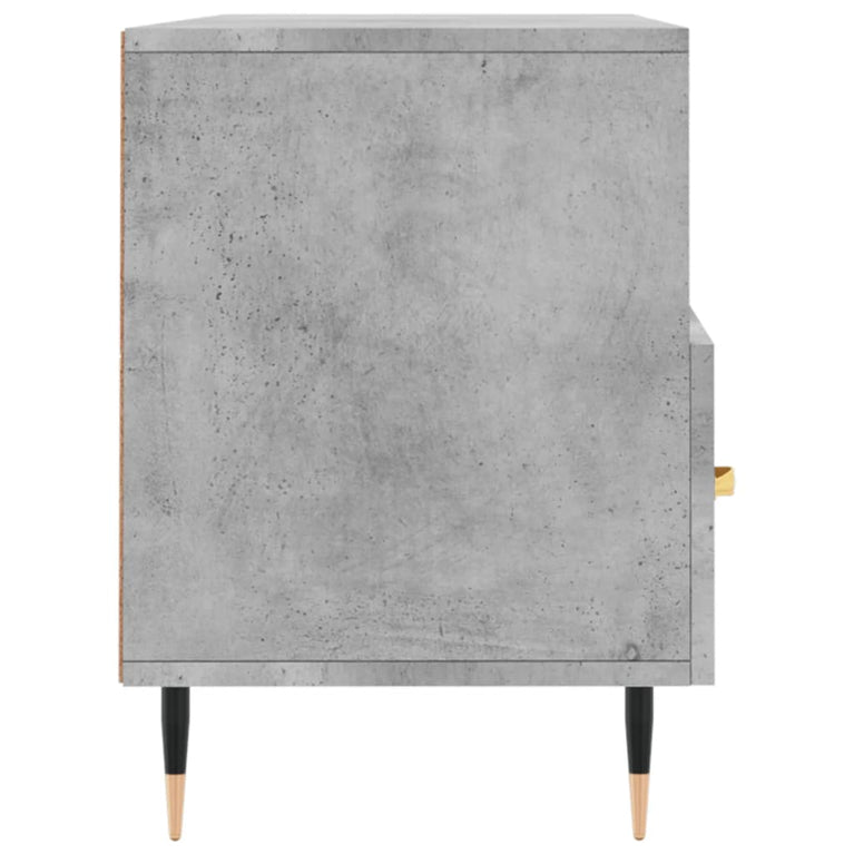 Tv-meubel 102x36x50 cm bewerkt hout betongrijs MeubelReus