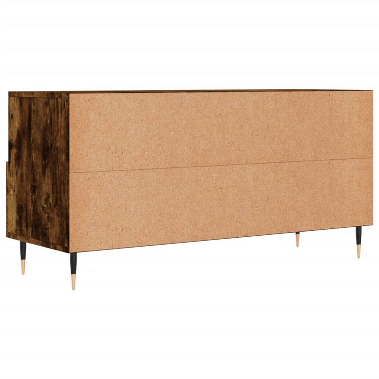 Tv-meubel 102x36x50 cm bewerkt hout gerookt eikenkleurig MeubelReus