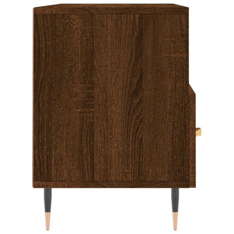 Tv-meubel 102x36x50 cm bewerkt hout bruin eikenkleur MeubelReus