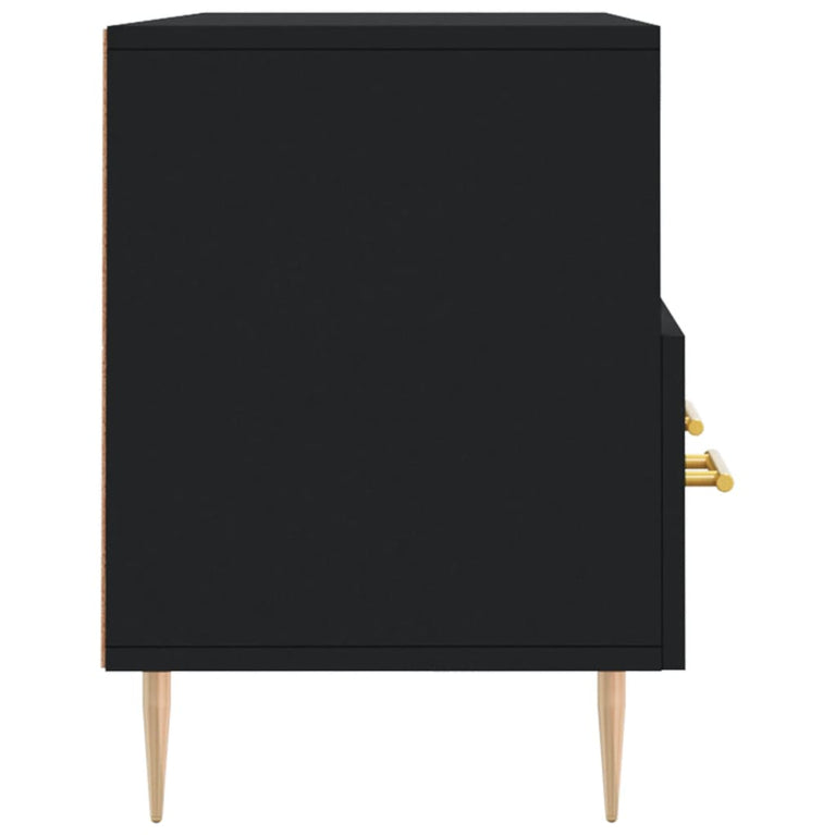 Tv-meubel 102x36x50 cm bewerkt hout zwart MeubelReus