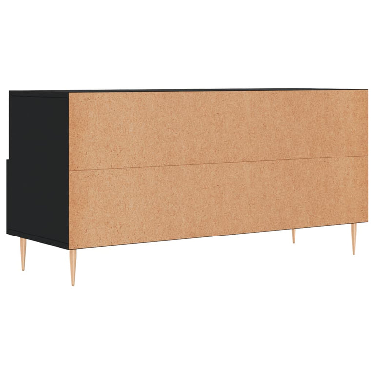Tv-meubel 102x36x50 cm bewerkt hout zwart MeubelReus