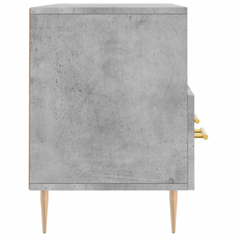 Tv-meubel 102x36x50 cm bewerkt hout betongrijs MeubelReus