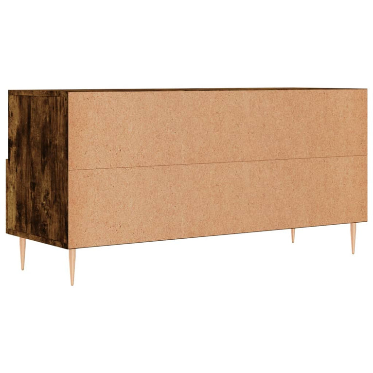 Tv-meubel 102x36x50 cm bewerkt hout gerookt eikenkleurig MeubelReus