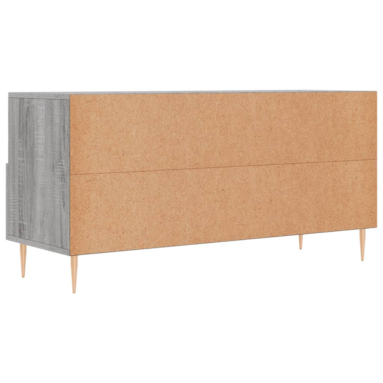 Tv-meubel 102x36x50 cm bewerkt hout grijs sonoma eikenkleurig MeubelReus