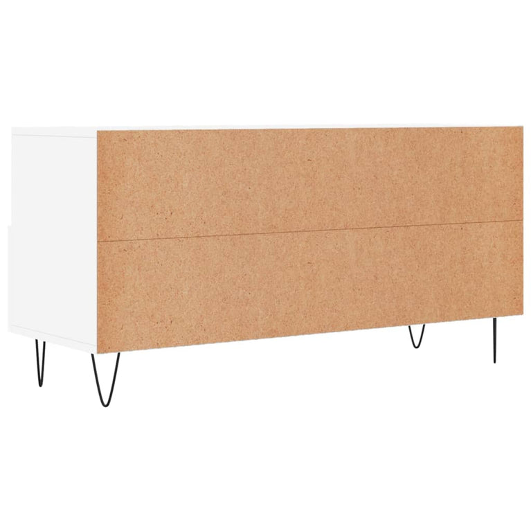 Tv-meubel 102x36x50 cm bewerkt hout wit MeubelReus