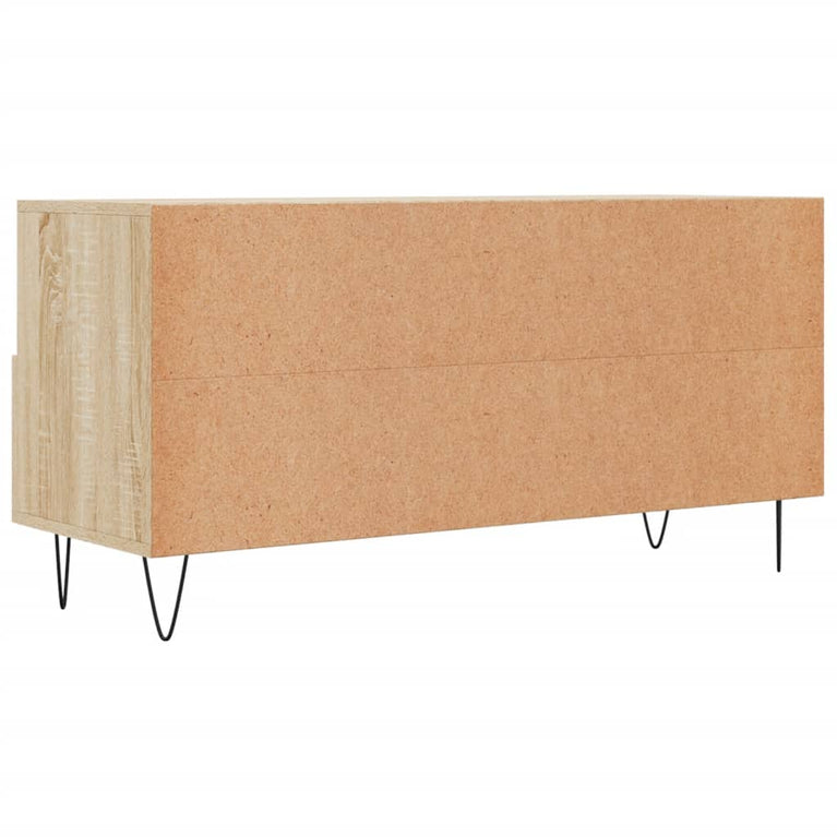 Tv-meubel 102x36x50 cm bewerkt hout sonoma eikenkleurig MeubelReus