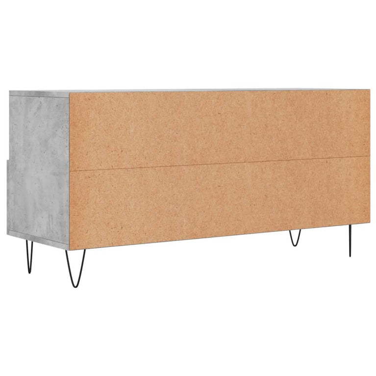 Tv-meubel 102x36x50 cm bewerkt hout betongrijs MeubelReus