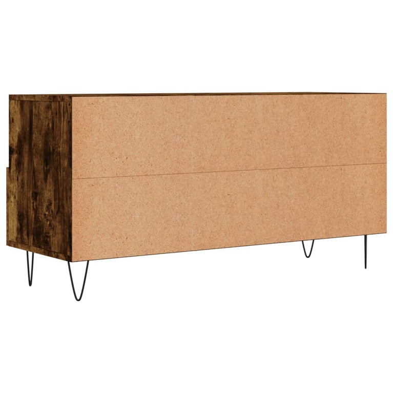 Tv-meubel 102x36x50 cm bewerkt hout gerookt eikenkleurig MeubelReus